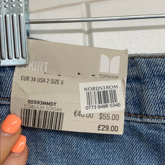 Nordstrom Denim Skirt, NEW with Tags, size 2 - Picture 4 of 4